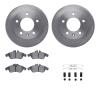 6212-40002 Brake Rotors w/Heavy-Duty Brake Pads Kit & Hardware, 2002-2006 Multiple Makes/Models, Position: Front - image 1