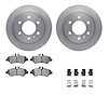 6212-40282 Brake Rotors w/Heavy-Duty Brake Pads Kit & Hardware, 2007-2018 Multiple Makes/Models, Position: Rear - image 1