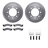 6212-40402 Brake Rotors w/Heavy-Duty Brake Pads Kit & Hardware, 2000-2002 Mopar, Position: Front - image 1
