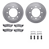 6212-40420 Brake Rotors w/Heavy-Duty Brake Pads Kit & Hardware, 2000-2002 Mopar, Position: Rear - image 1