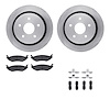 6212-40429 Brake Rotors w/Heavy-Duty Brake Pads Kit & Hardware, 2002-2018 Mopar, Position: Rear - image 1
