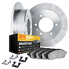 6212-40441 Brake Rotors w/Heavy-Duty Brake Pads Kit & Hardware, 2003-2004 Mopar, Position: Rear - image 1