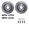 6212-40456 Brake Rotors w/Heavy-Duty Brake Pads Kit & Hardware, 2004-2004 Mopar, Position: Front - image 1