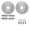 6212-40465 Brake Rotors w/Heavy-Duty Brake Pads Kit & Hardware, 2004-2006 Mopar, Position: Rear - image 1