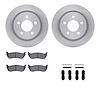 6212-42013 Brake Rotors w/Heavy-Duty Brake Pads Kit & Hardware, 2003-2007 Mopar, Position: Rear - image 1