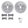 6212-47110 Brake Rotors w/Heavy-Duty Brake Pads Kit & Hardware, 1978-1978 GM, Position: Front - image 1