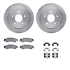 6212-48001 Brake Rotors w/Heavy-Duty Brake Pads Kit & Hardware, 1997-2005 GM, Position: Rear - image 1