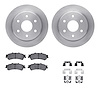 6212-48014 Brake Rotors w/Heavy-Duty Brake Pads Kit & Hardware, 1999-2007 GM, Position: Rear - image 1