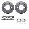 6212-48037 Brake Rotors w/Heavy-Duty Brake Pads Kit & Hardware, 2001-2010 GM, Position: Rear - image 1