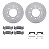 6212-48052 Brake Rotors w/Heavy-Duty Brake Pads Kit & Hardware, 2003-2005 GM, Position: Rear - image 1