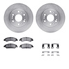6212-48061 Brake Rotors w/Heavy-Duty Brake Pads Kit & Hardware, 2005-2008 GM, Position: Front - image 1