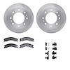 6212-48076 Brake Rotors w/Heavy-Duty Brake Pads Kit & Hardware, 2011-2019 GM, Position: Rear - image 1
