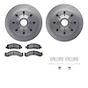 6212-48095 Brake Rotors w/Heavy-Duty Brake Pads Kit & Hardware, 1994-1995 GM, Position: Front - image 1