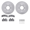 6212-48114 Brake Rotors w/Heavy-Duty Brake Pads Kit & Hardware, 1988-1991 GM, Position: Front - image 1