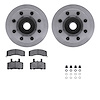 6212-48138 Brake Rotors w/Heavy-Duty Brake Pads Kit & Hardware, 1988-1989 GM, Position: Front - image 1