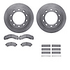 6212-48208 Brake Rotors w/Heavy-Duty Brake Pads Kit & Hardware, 1994-2000 GM, Position: Rear - image 1