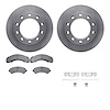 6212-48209 Brake Rotors w/Heavy-Duty Brake Pads Kit & Hardware, 1994-2000 GM, Position: Rear - image 1