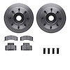 6212-48222 Brake Rotors w/Heavy-Duty Brake Pads Kit & Hardware, 1995-2002 GM, Position: Front - image 1