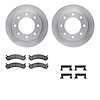 6212-48252 Brake Rotors w/Heavy-Duty Brake Pads Kit & Hardware, 1999-2020 GM, Position: Front - image 1