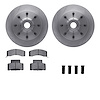 6212-48276 Brake Rotors w/Heavy-Duty Brake Pads Kit & Hardware, 2001-2002 GM, Position: Front - image 1