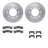 6212-48321 Brake Rotors w/Heavy-Duty Brake Pads Kit & Hardware, 2001-2020 GM, Position: Front - image 1
