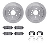 6212-48342 Brake Rotors w/Heavy-Duty Brake Pads Kit & Hardware, 2007-2017 GM, Position: Rear - image 1