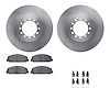 6212-48396 Brake Rotors w/Heavy-Duty Brake Pads Kit & Hardware, 1999-2015 GM, Position: Front - image 1