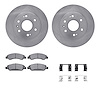 6212-48402 Brake Rotors w/Heavy-Duty Brake Pads Kit & Hardware, 2009-2020 GM, Position: Front - image 1