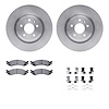 6212-54001 Brake Rotors w/Heavy-Duty Brake Pads Kit & Hardware, 2010-2010 Ford/Lincoln/Mercury/Mazda, Position: Front - image 1