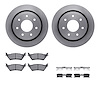 6212-54025 Brake Rotors w/Heavy-Duty Brake Pads Kit & Hardware, 2012-2014 Ford/Lincoln/Mercury/Mazda, Position: Rear - image 1