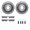 6212-55001 Brake Rotors w/Heavy-Duty Brake Pads Kit & Hardware, 2003-2011 Ford/Lincoln/Mercury/Mazda, Position: Rear - image 1
