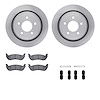 6212-56001 Brake Rotors w/Heavy-Duty Brake Pads Kit & Hardware, 2003-2011 Ford/Lincoln/Mercury/Mazda, Position: Rear - image 1