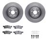6212-63004 Brake Rotors w/Heavy-Duty Brake Pads Kit & Hardware, 2013-2019 Mercedes-Benz, Position: Front - image 1