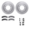 6212-67010 Brake Rotors w/Heavy-Duty Brake Pads Kit & Hardware, 2012-2021 Infiniti/Nissan, Position: Front - image 1