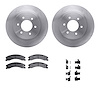 6212-67013 Brake Rotors w/Heavy-Duty Brake Pads Kit & Hardware, Fits Select Infiniti/Nissan, Position: Front - image 1