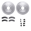 6212-67016 Brake Rotors w/Heavy-Duty Brake Pads Kit & Hardware, Fits Select Infiniti/Nissan, Position: Rear - image 1