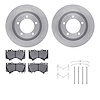6212-76013 Brake Rotors w/Heavy-Duty Brake Pads Kit & Hardware, Fits Select Lexus/Toyota/Scion, Position: Front - image 1