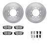 6212-76016 Brake Rotors w/Heavy-Duty Brake Pads Kit & Hardware, Fits Select Lexus/Toyota/Scion, Position: Rear - image 1