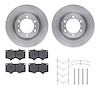 6212-76022 Brake Rotors w/Heavy-Duty Brake Pads Kit & Hardware, Fits Select Lexus/Toyota/Scion, Position: Front - image 1