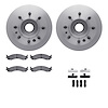 6212-99339 Brake Rotors w/Heavy-Duty Brake Pads Kit & Hardware, 1995-2000 Ford/Lincoln/Mercury/Mazda, Position: Front - image 1