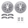 6212-99450 Brake Rotors w/Heavy-Duty Brake Pads Kit & Hardware, 1999-2002 Ford/Lincoln/Mercury/Mazda, Position: Front - image 1