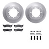 6212-99468 Brake Rotors w/Heavy-Duty Brake Pads Kit & Hardware, 1999-2007 Ford/Lincoln/Mercury/Mazda, Position: Rear - image 1