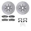 6212-99546 Brake Rotors w/Heavy-Duty Brake Pads Kit & Hardware, 2004-2008 Ford/Lincoln/Mercury/Mazda, Position: Front - image 1