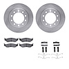 6212-99594 Brake Rotors w/Heavy-Duty Brake Pads Kit & Hardware, 2005-2016 Ford/Lincoln/Mercury/Mazda, Position: Front - image 1