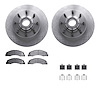 6212-99657 Brake Rotors w/Heavy-Duty Brake Pads Kit & Hardware, Fits Select Ford/Lincoln/Mercury/Mazda, Position: Front - image 1