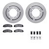 6212-99708 Brake Rotors w/Heavy-Duty Brake Pads Kit & Hardware, Fits Select Ford/Lincoln/Mercury/Mazda, Position: Rear - image 1