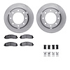 6212-99714 Brake Rotors w/Heavy-Duty Brake Pads Kit & Hardware, Fits Select Ford/Lincoln/Mercury/Mazda, Position: Rear - image 1