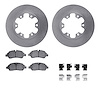 6212-99720 Brake Rotors w/Heavy-Duty Brake Pads Kit & Hardware, 2015-2019 Ford/Lincoln/Mercury/Mazda, Position: Rear - image 1