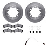 6222-40011 Brake Rotors w/Heavy-Duty Brake Pads/Sensor & Hardware Kit, 2006-2006 Mopar, Position: Rear - image 1