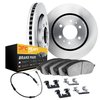 6222-40032 Brake Rotors w/Heavy-Duty Brake Pads/Sensor & Hardware Kit, Fits Select Multiple Makes/Models, Position: Front - image 2